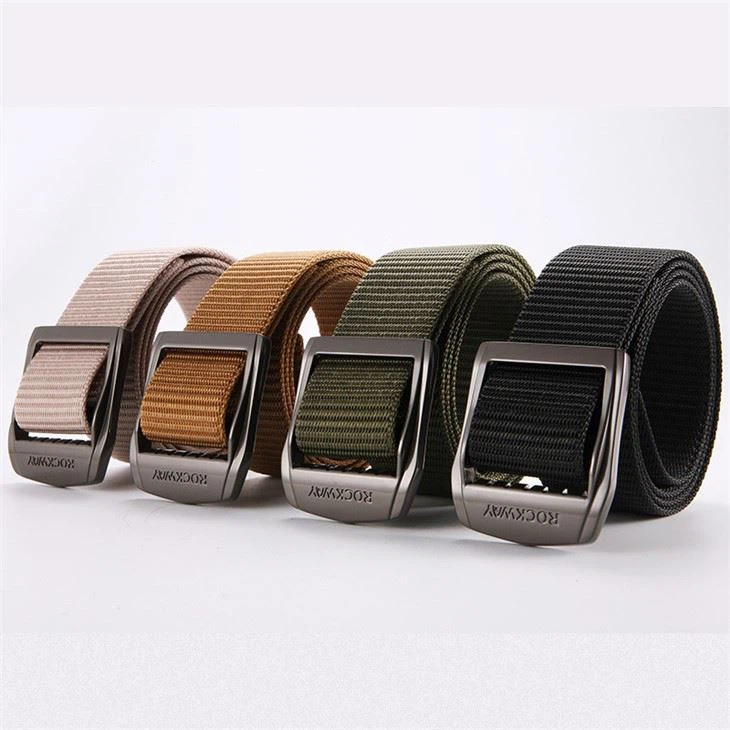 nylon belt with metal buckle
